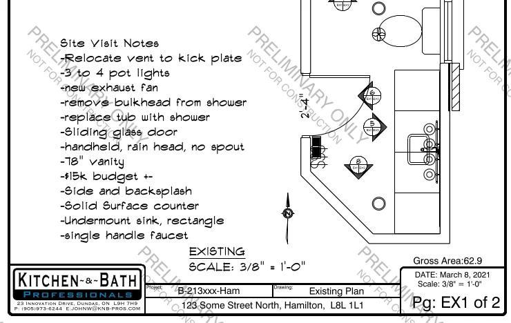 K&B Pros Existing Plan Example